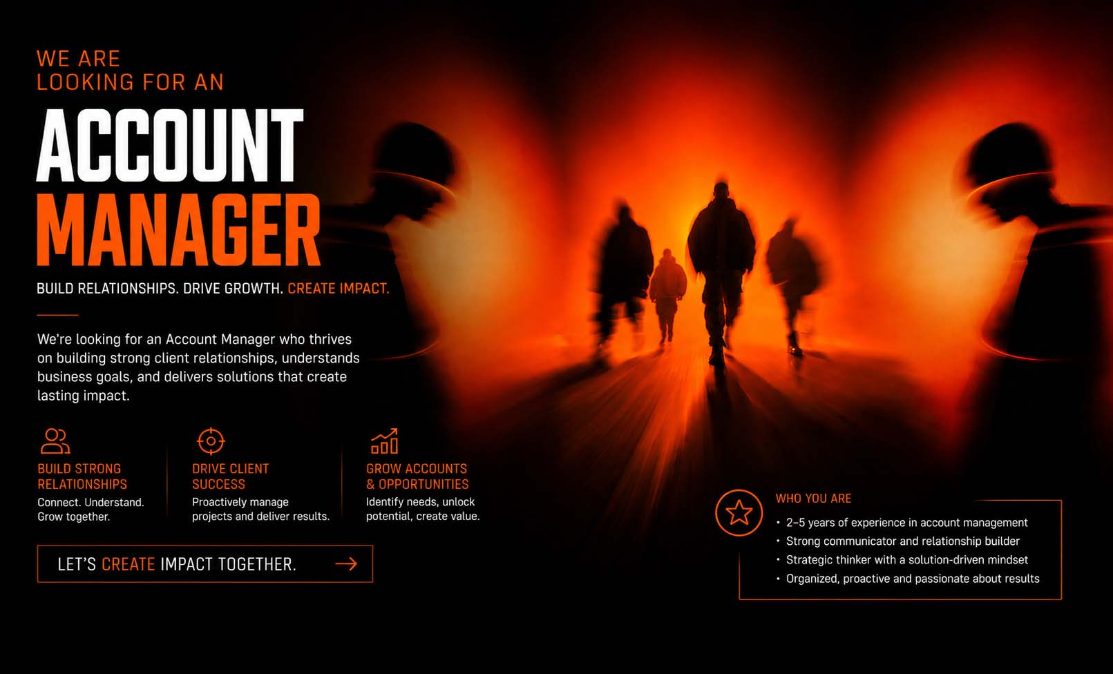 CREA8 Account Manager career opportunity in UAE focused on client relationships, account growth, business development and delivering impactful solutions.