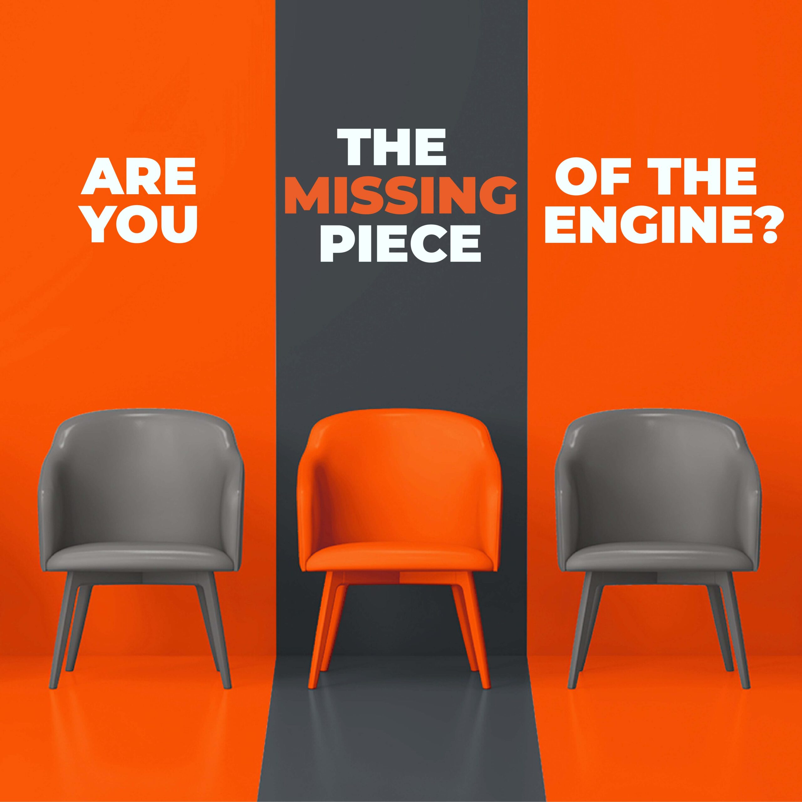 CREA8 social media post asking if your brand is the missing piece of the engine