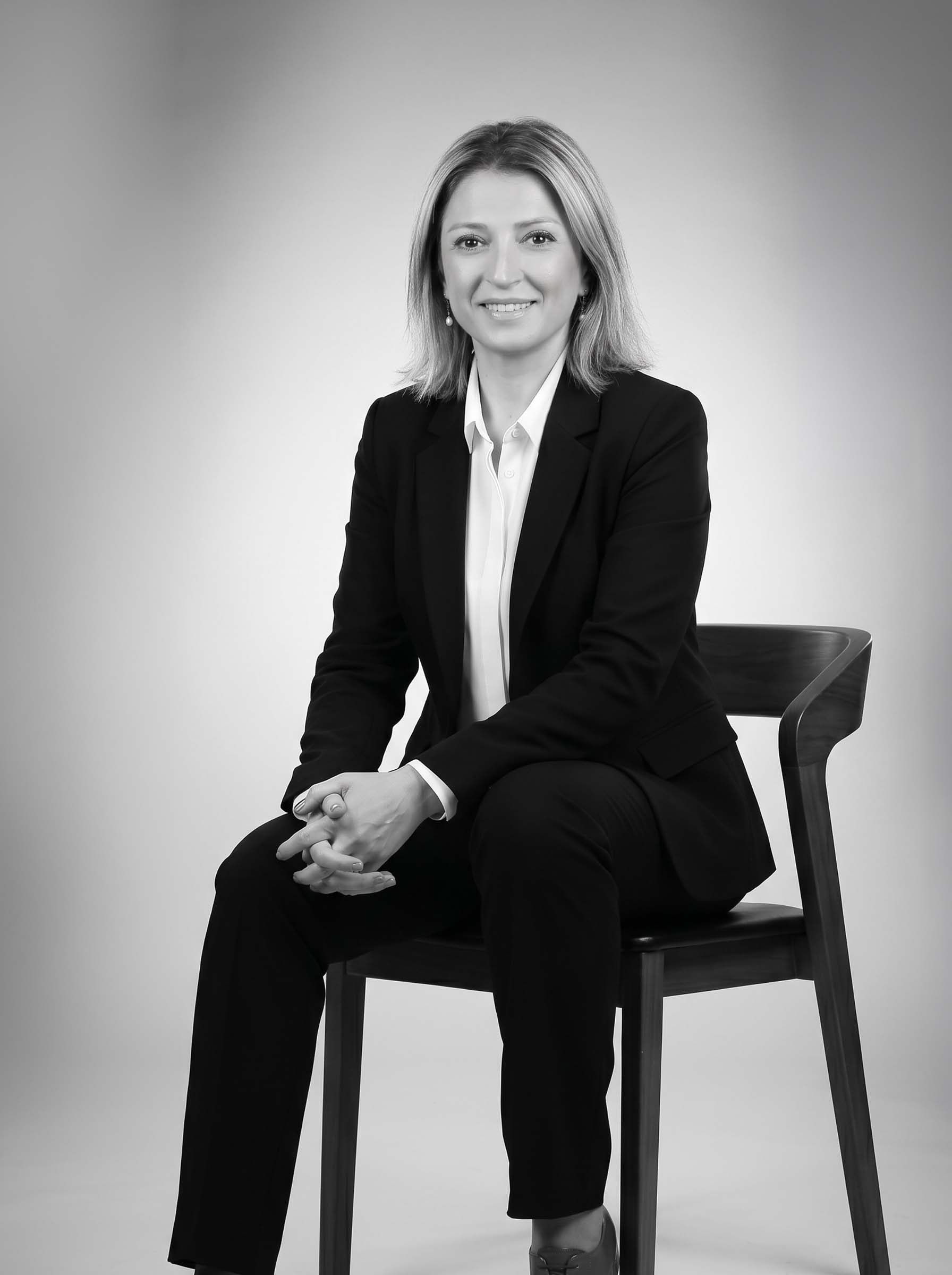 Fidan Dadashova, Head of Marketing at CREA8 sitting wide shot