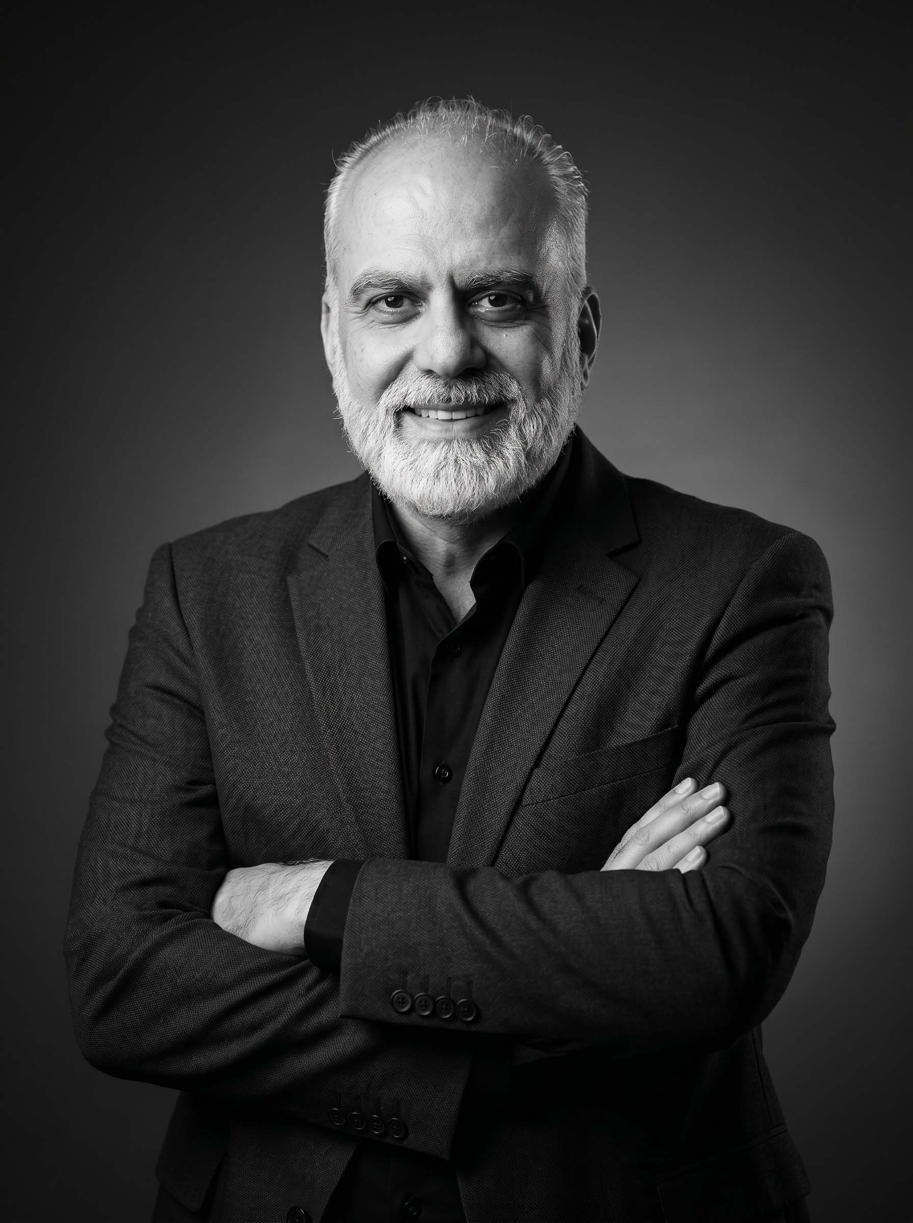Issam Kanafani, Head of Production at CREA8 standing medium shot