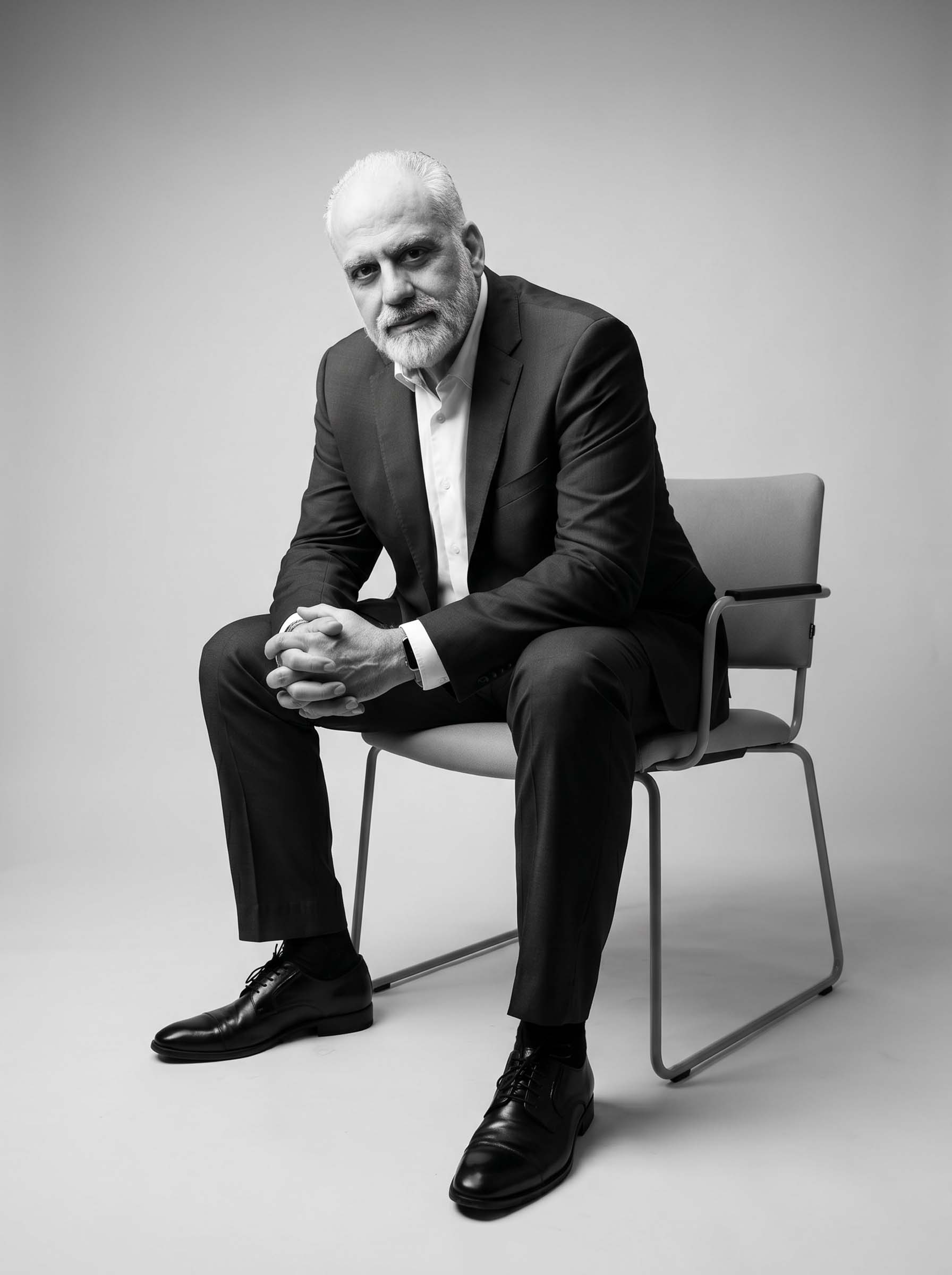 Issam Kanafani, Creative Director at CREA8 sitting wide shot